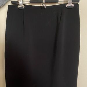 Caslon Petite Black Midi / Mini Silk Fully Lined Skirt